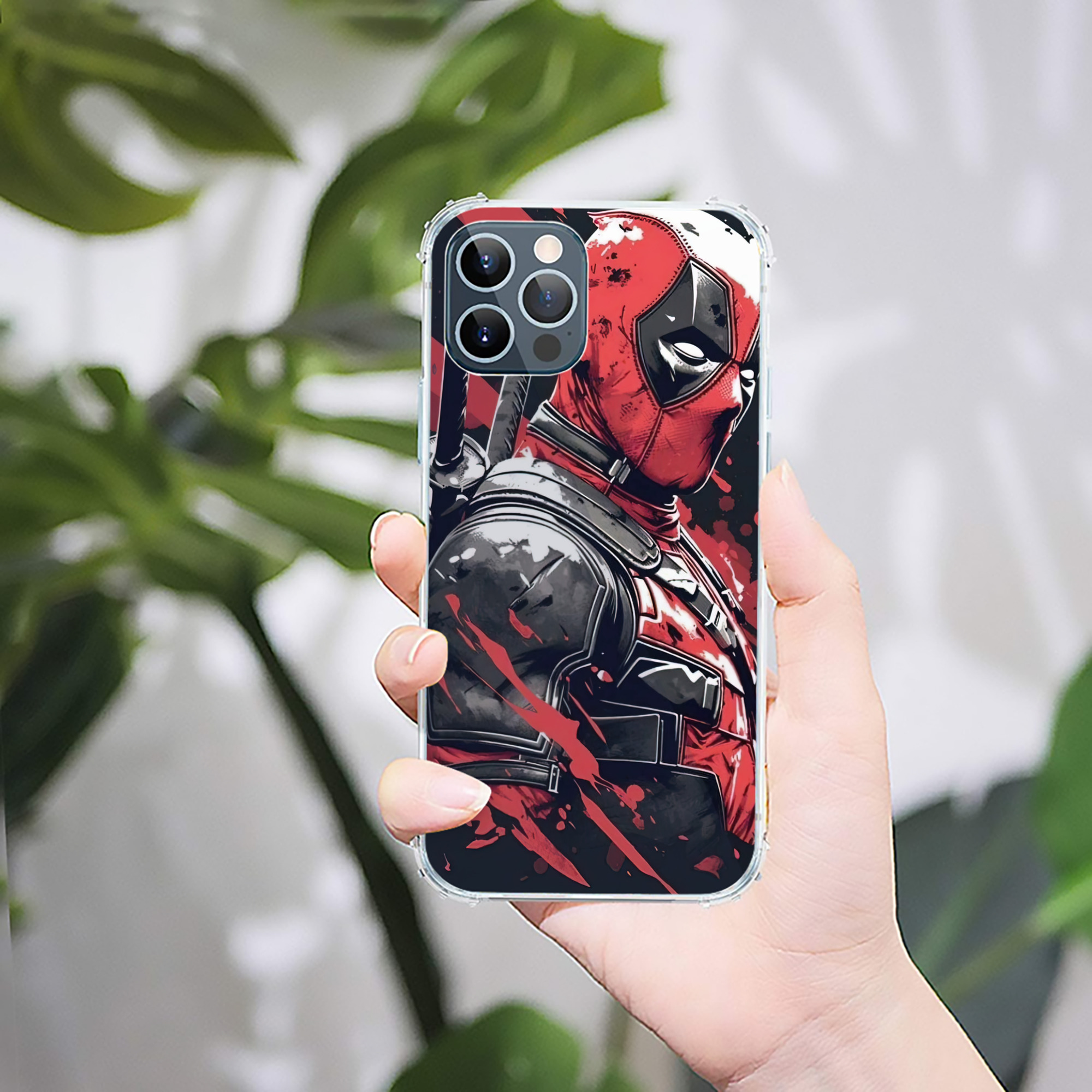（画像用） Deadpool デッドプール 【iPhone 12シリーズ対応】透明スマホケース（クリアソフトケース）